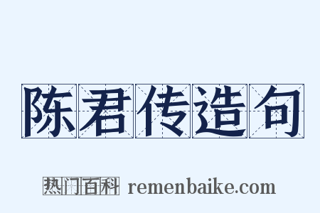 陈君传造句是什么意思的图片